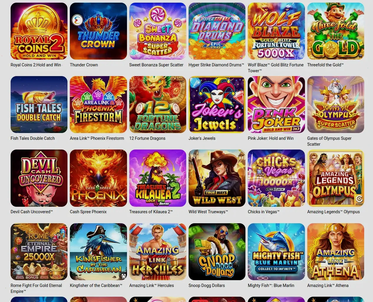 Interface de l'application mobile Lucky Casino sur smartphone